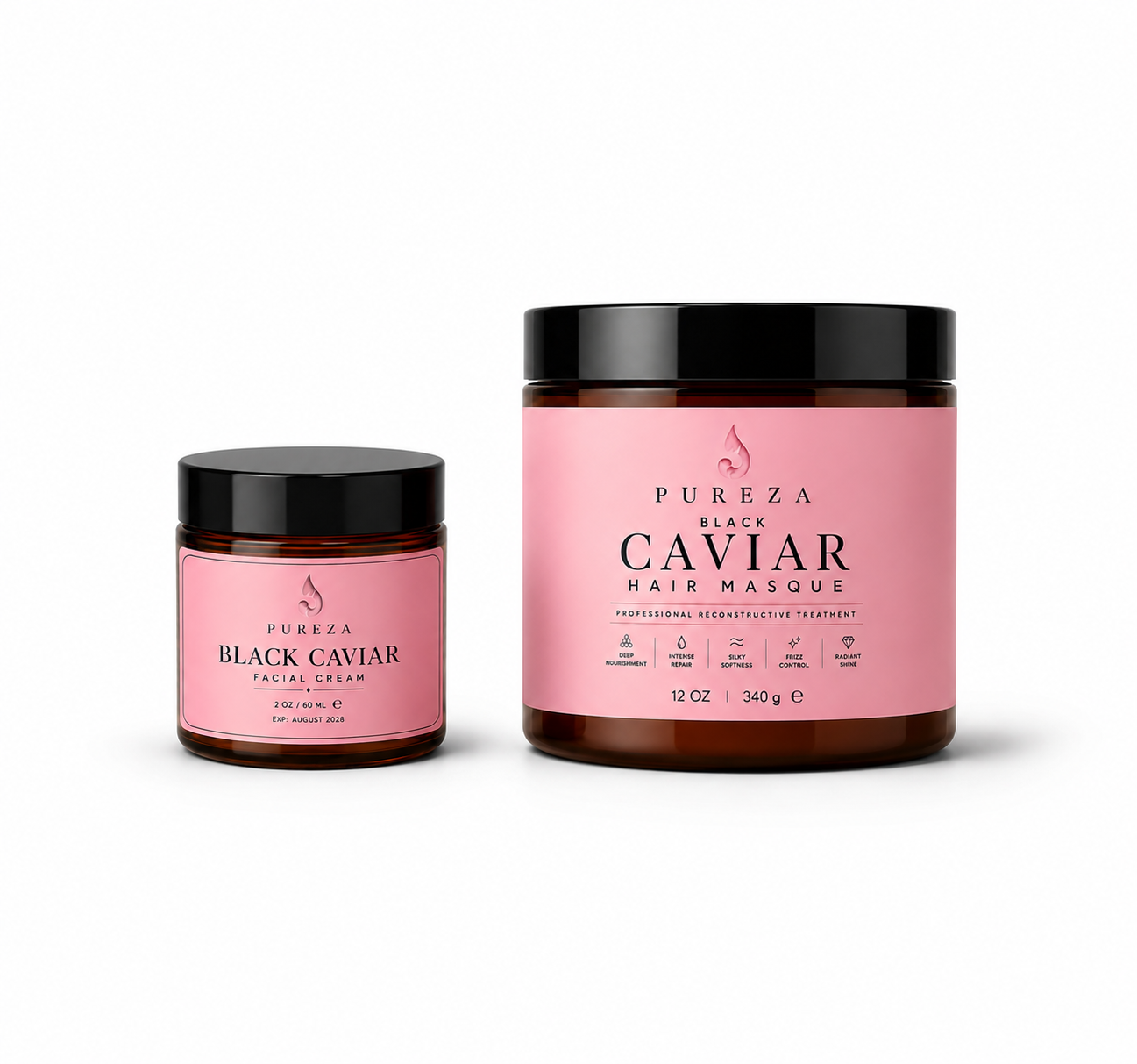 Set caviar negro